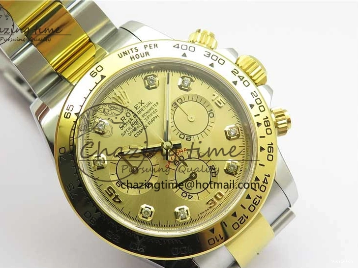 116508 SA4130 YG Case Best SS Bracelet YG Noob SS Dial Crystal 904L Daytona YG 1:1 Edition and 0109